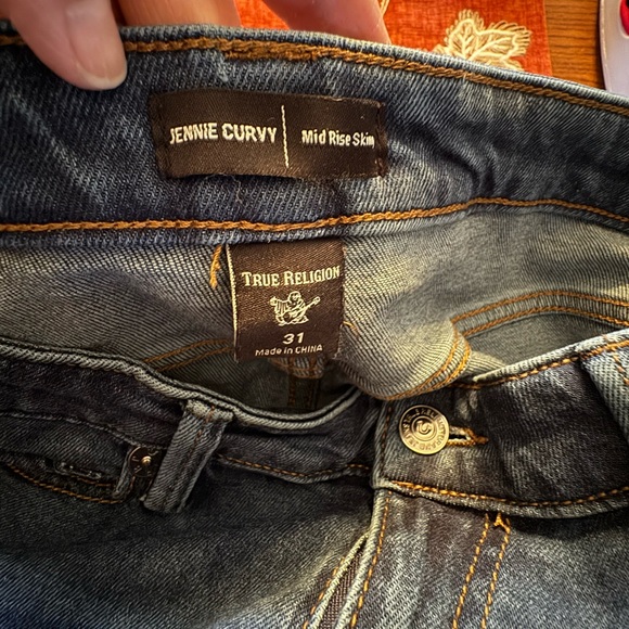 True Religion Blue Jeans Classic Denim Wash - Picture 3 of 7